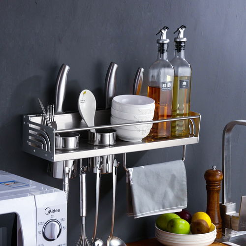 厨房壁挂收纳架 小空间大智慧，打造整洁高效厨房